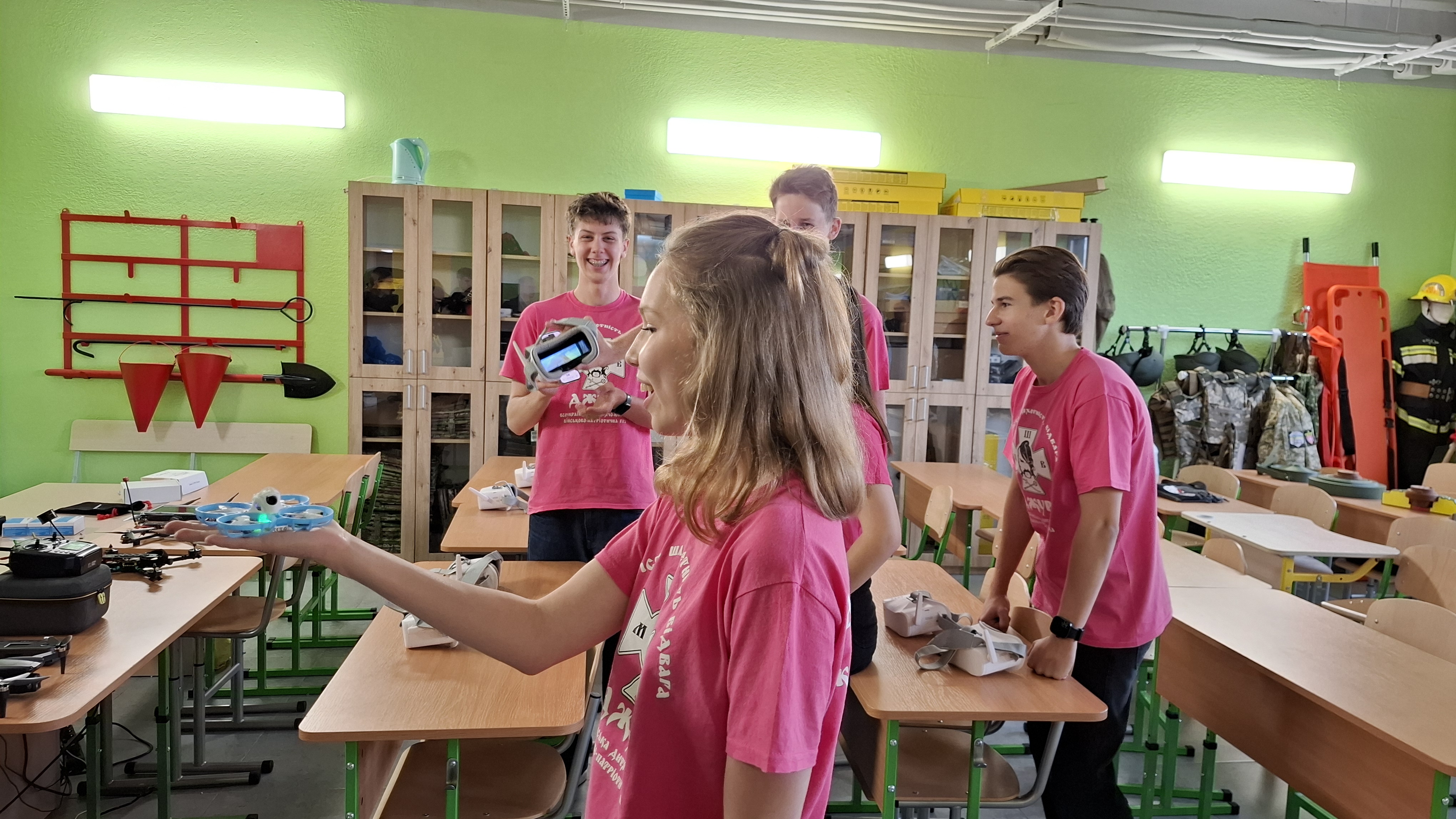 Учнівство на занятті з управління БПЛА